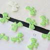 40pcs DIY Creative Bow Buttons Resin Cute Bowknot Buttons Sweet Fashionable Plaid Stripe Buttons Clothes Accessories