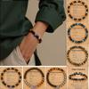 Natürliches Obsidian Tigerauge Magnetisches Stretch-Armband Verstellbares Handgefertigtes Perlen-Armband Für Wellness