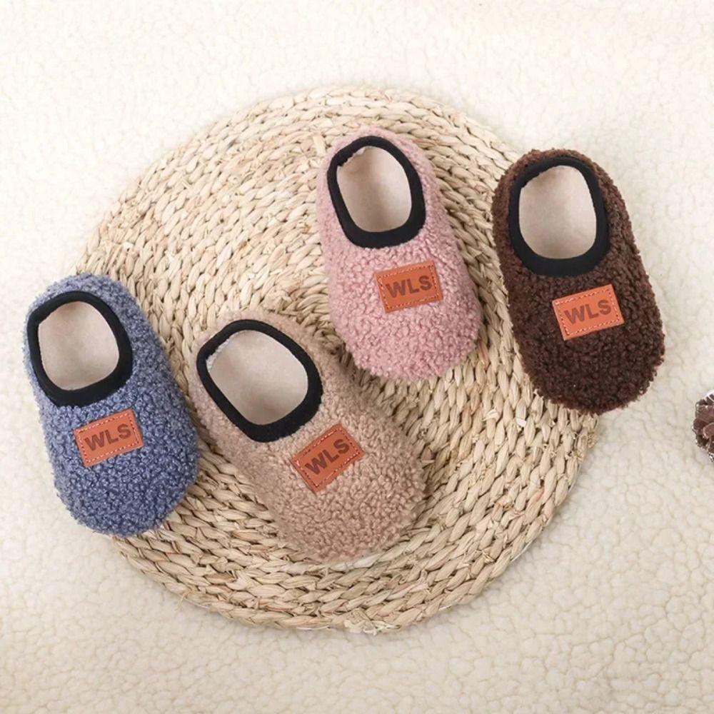 Warm Toddler Shoes Anti-slip Walking Shoes Fashion Plush Floor Sock  Winter
