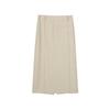Less 2024 Autumn A-Line Slit Midi Skirt