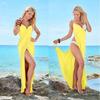 Women Striped Spaghetti Strap Cover‑Up Dress Loose Beach Midi Dress For Vacation Swimwear Cover Up