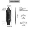 Steering Rack Boots, Compatible Steering Rack, 12 Pieces Front Steering Rack Boots Silicone Bellows
