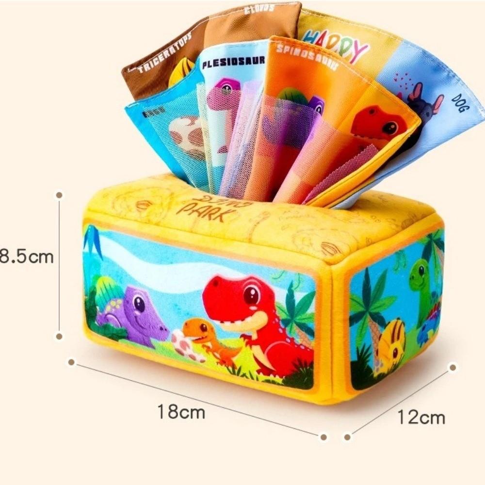 Pulling Game Baby Tissue Box Toy Education Montessori Children Cloth Toys  6-18 Month