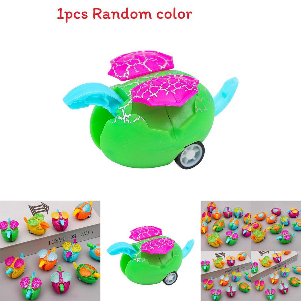 Mini Inertial Egg Shaped Dinosaur Model Children Toy Car For Preschool Kids Development And Playing