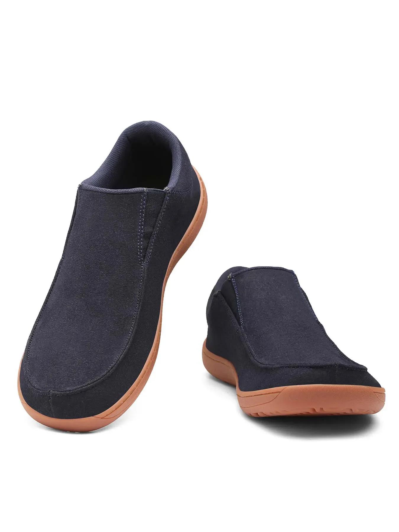 

Damyuan высококачественные мужские кроссовки из кожи повседневная обувь дышащие мокасины мужские туфли на плоской подошве босиком большой размер 46 46 темно-синий