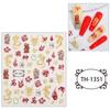 New Year Nail Art Stickers Bronzing Year of the Dragon Chinese Style Mahjong Cartoon Nail Stickers Decoration