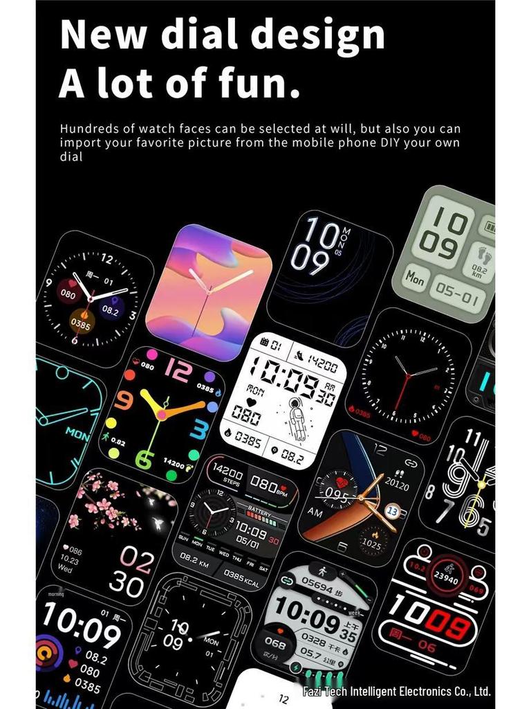 Cross-Border SM23 Smartwatch: Body Temp, Heart Rate & Blood Oxygen Monitor, Sleep Tracking, Pedometer, Sports Bracelet.