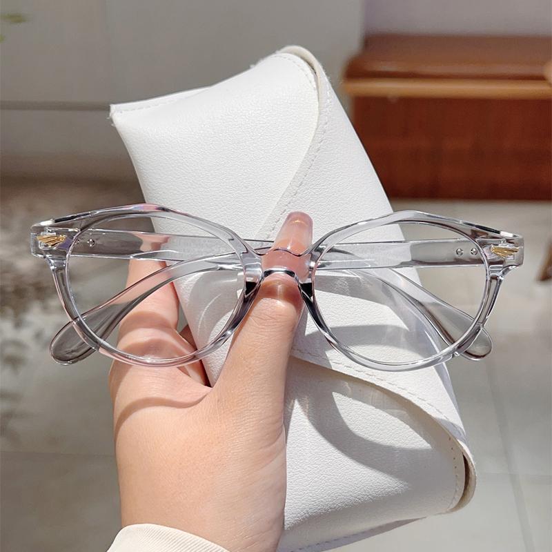 Fashion Round Optical Frames Women Stylish Vintage Candy Color Rim Non-prescription Eyeglasses New Trendy Design Glasses