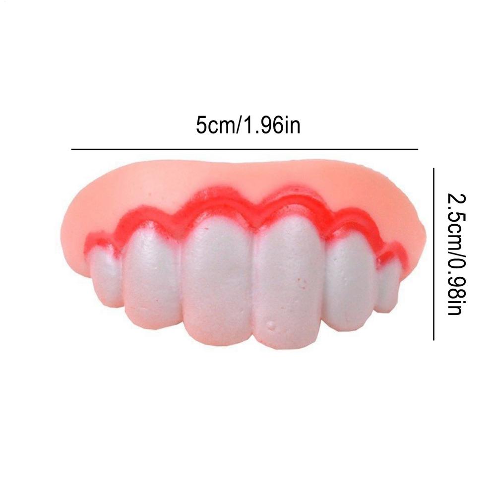

Pets Dog False Teeth Toy Rabbit Front BuckTeeth Cover Funny Puppy Dentures Pet Decorating Cosplay Halloween Costume