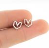 Classic ECG Heartbeat Stud Earrings Medical Fashion Jewelry for Women Nurse Doctor Small Stainless Steel Earings Party Bijoux
