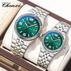 Couple Watch Luxury Quartz Watch Waterproof Watch Lover Gift Night Light Classic Date Week Clock His Her Watch
