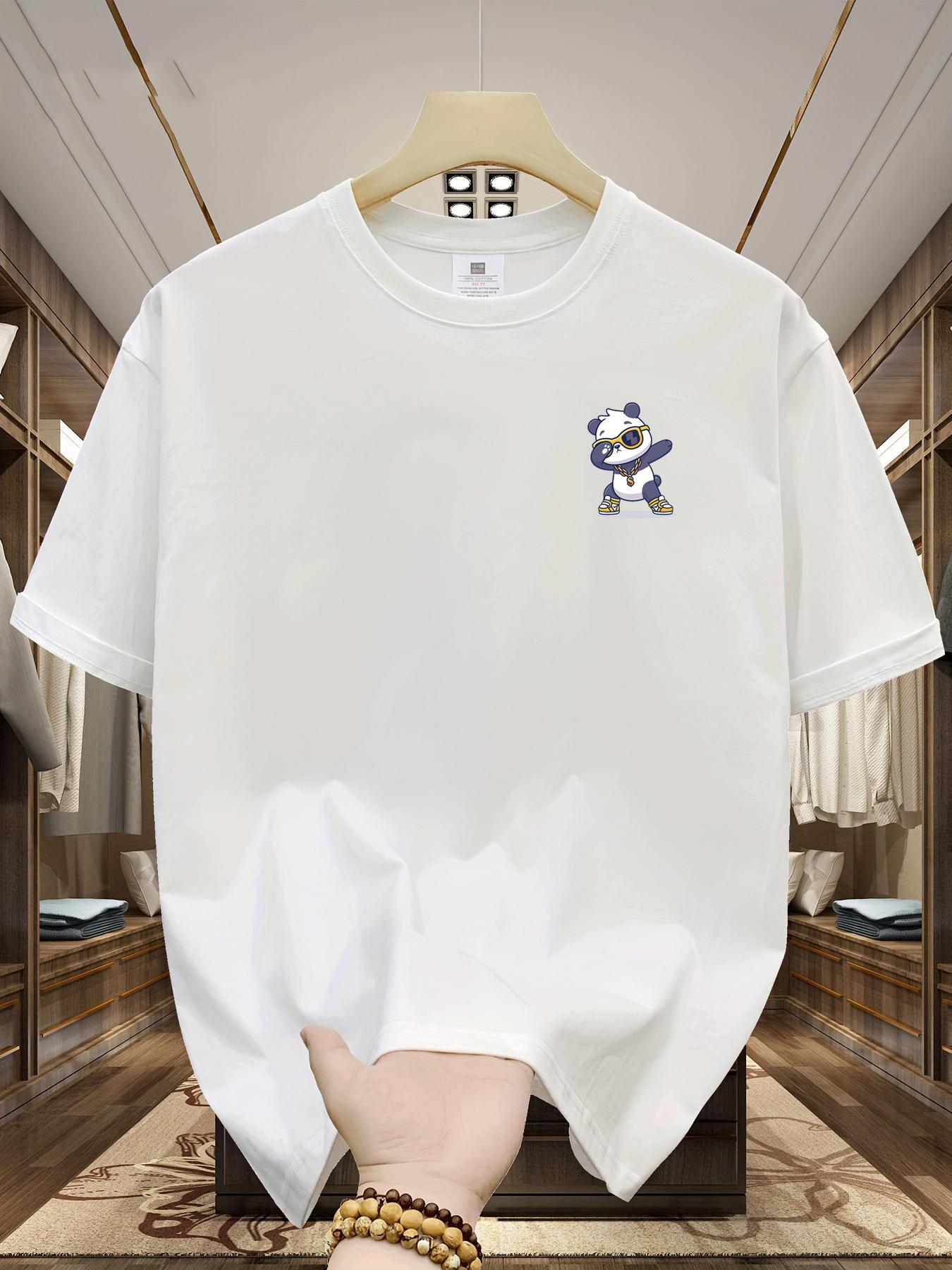 

Men s summer cotton breathable sweat-absorbing printing fashion sports casual loose round neck short-sleeved T-shirt top 4XL