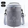 Round Insulated Lunch Tote Bag