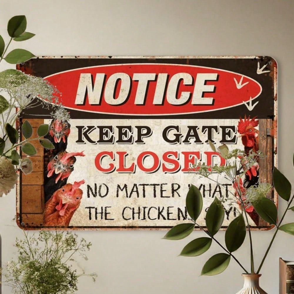 Metal Retro Snake Humor Sign Vintage Funny Plaque Wall Art Decor 20x30cm