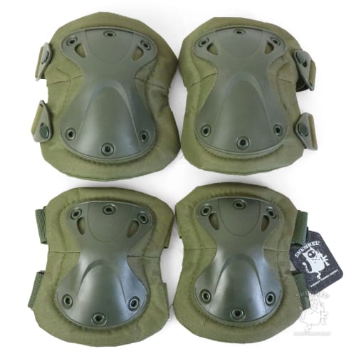 SHENKEL Hatch XTAK Type Elbow and Knee Pad Set, OD Olive Drab, One Size Fits All