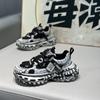 Summer New Low-top Mesh Breathable and Comfortable Casual Thick-soled Lace-up Dad Shoes Dl