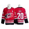 Mens NHL Hockey Jersey Retro Style Embroidered Team Hurricane 20 AHO Svechnikov Cotton Blend Practice Uniform
