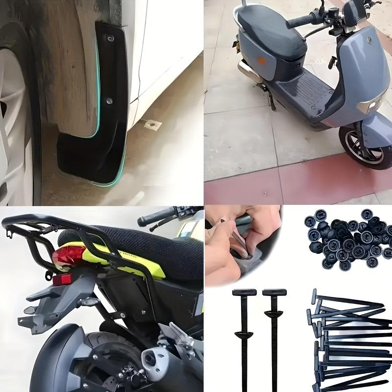 120PCS Self-Locking Cable Ties, Nylon Wire Management Clamps with Nails for Automotive Repair, Home DIY Tools