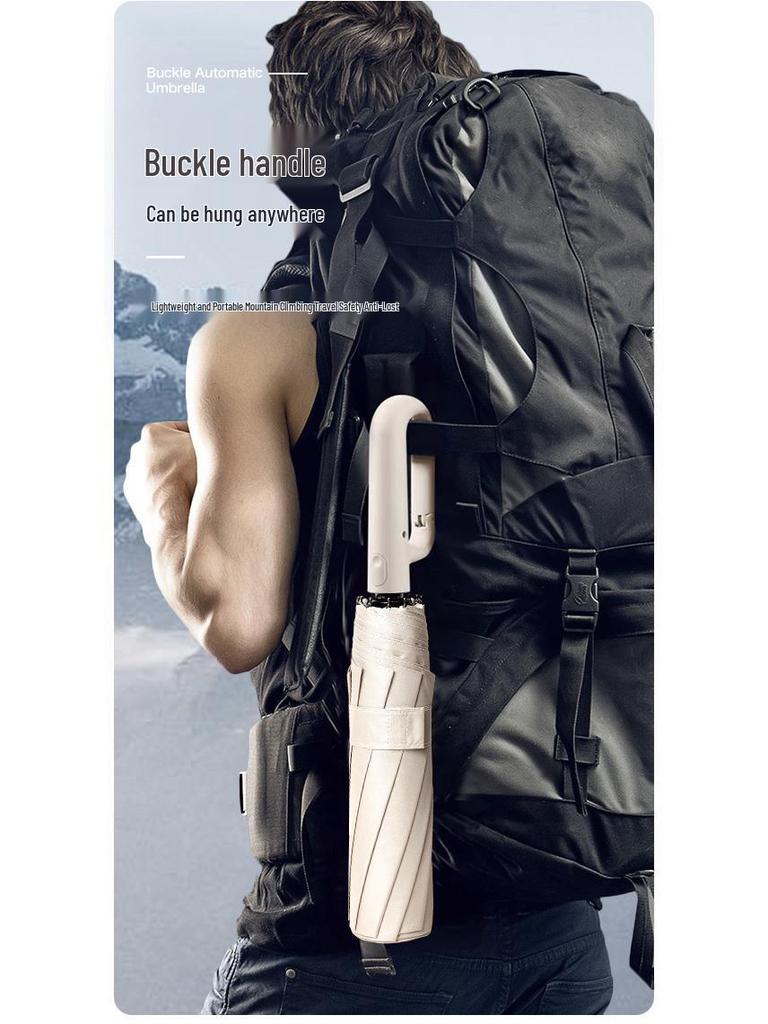Loop Umbrella: Automatic Folding Large High-End Dual-Use Sun and Rain Umbrella for Men and Women