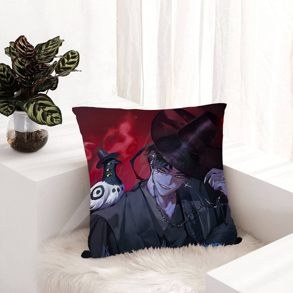 

Anime KPop Saja Boys D-Demon H-Hunters Cushion Cover Inches Farmhouse Decor Home Throw Pillow Covers For Couch Decorations 12x12Inch