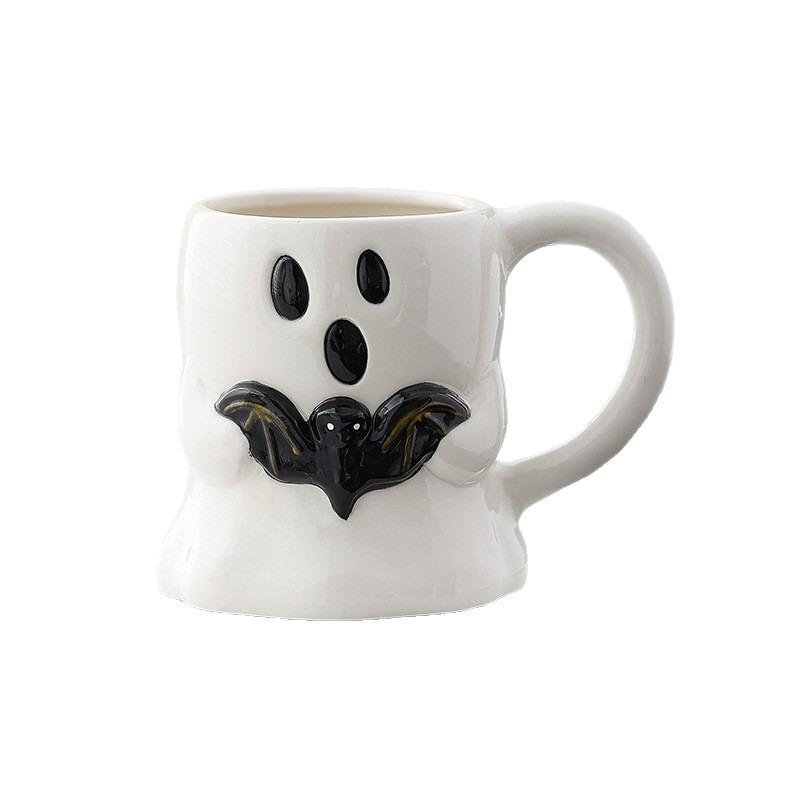 Cute Ghost Pumpkin Mug Halloween Mock Ceramic Cup Personalized Creative Design Coffee Cup Water Cup Gift
