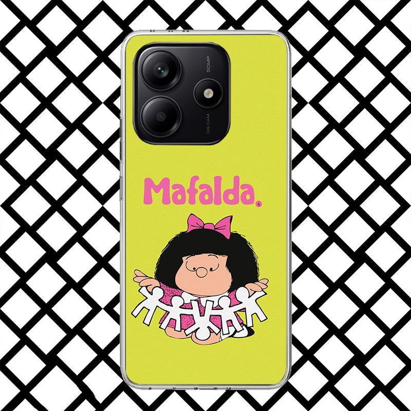 

Mafalda Cartoon Phone Case for Xiaomi Redmi Note 15 14 14S 13 12 12S 11 Pro Plus 11E 11T 11S 10S 5G Soft Cover Fundas Redmi Note Redmi Note 15 5G