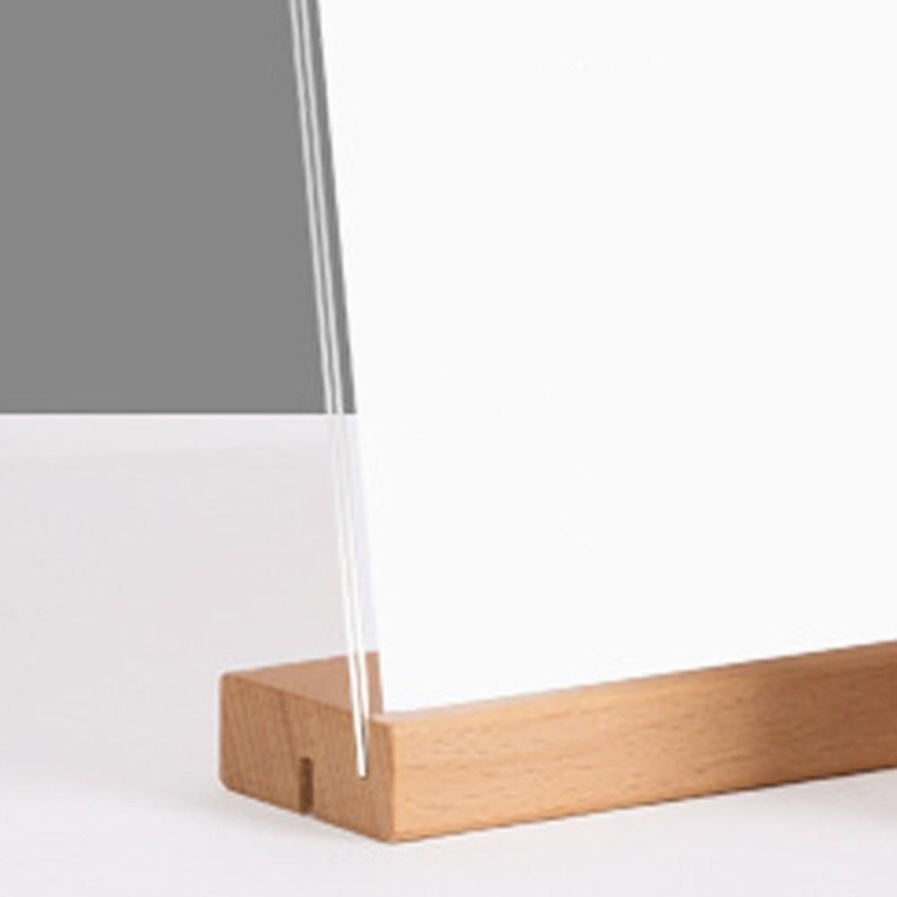 2 Uses Menu Paper Display Stand Highly Transparent Acrylic Table Number Holder  Cafe