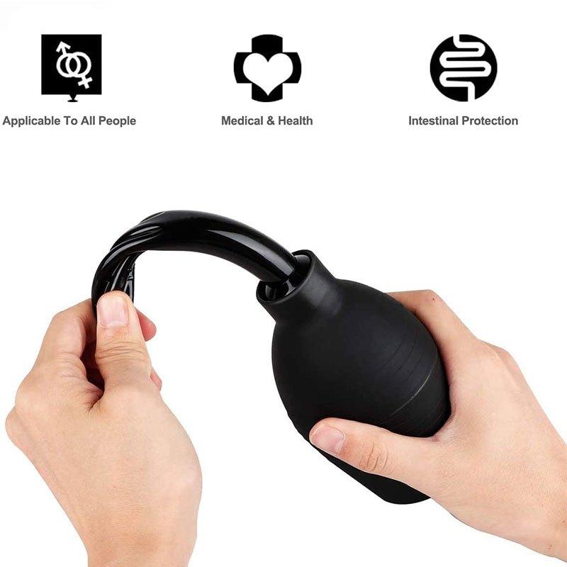 Silicone Cleaning Enema Bulb Safe Flow Flush Cleaning Tool for Anus Vagina Reusable Cleaning Syringe Kit Personal Hygiene Aid