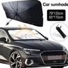 Car Sunshade Car Windshield Sun Shade Umbrella Foldable Sunshade Front Window Cover Pull-ring Sun Protection Windshield Shade
