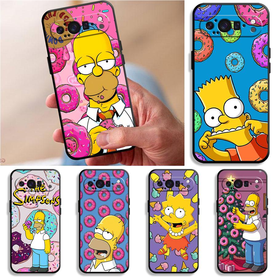 S-simpsons Donut Case for Google Pixel 10A 7a 6a 8a 9a 6 7 8 Pro 10 9 Pro XL Funda Phone Cover