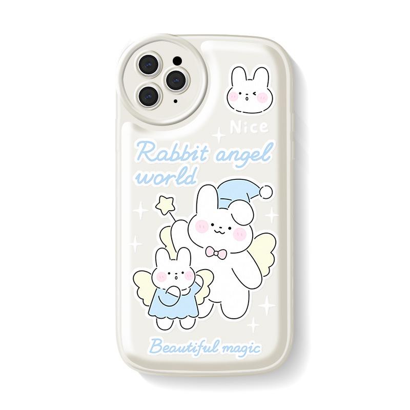 

Чехол Zhitai Cartoon для iPhone 15, совместимый с Apple 14 и Huawei P30, включает в себя чехол для наушников Air Cushion для 2-го/3-го поколения. iPhone 11