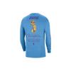 Nike Mixtape NBA Los Angeles Lakers Alphabet Loose Round Neck Long Sleeve Drop Shoulder Men Tops Blue DA7315-462