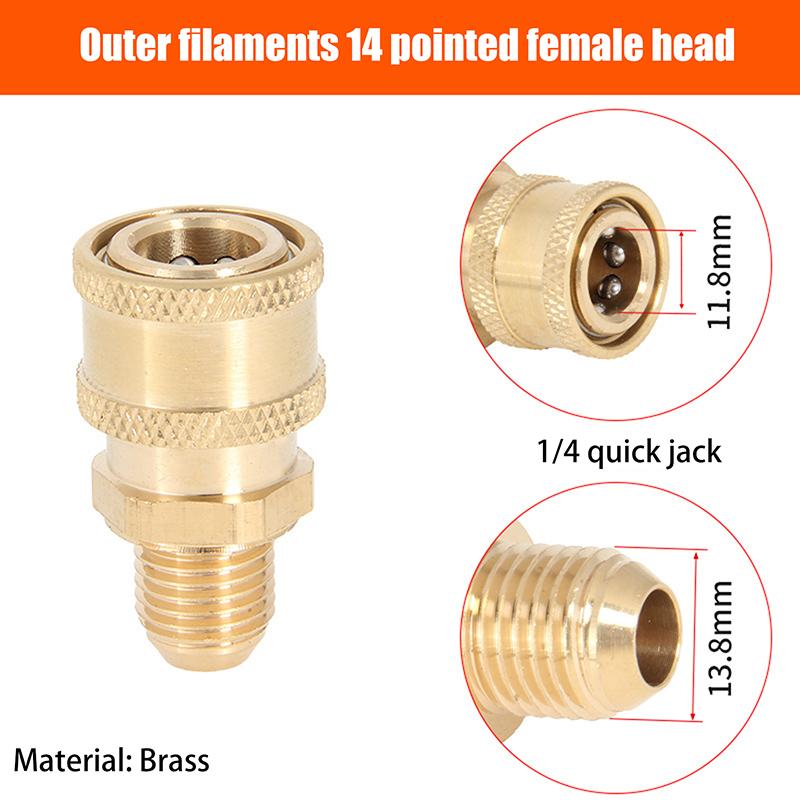 High Pressure Water Gun Water Pipe Quick Connector Car Washing Machine Water Outlet Accessories
