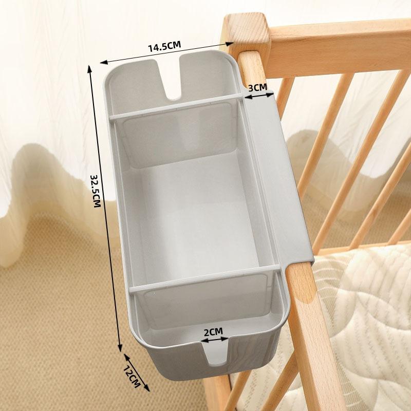 Bedside Hanging Storage Organizer, Multi Compartment Bed Rail Hanging Caddy for Books, Phone, Remote Control