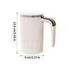 Stirring Mug 380ml Stainless Steel Temp Display Self Stirring Mug With Lid For Tea Cocoa Protein Powder Drink Camping Party