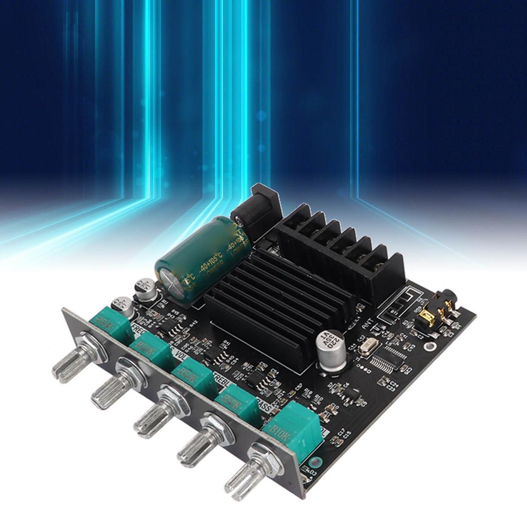 ZK MT21 Bluetooth Power Amplifier Board 2.1 Channel DC 12V‑24V Sound Power Amplifier Module for 20‑1