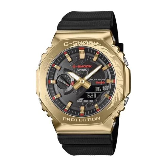 

[Casio] G-Shock Watch [Domestic Genuine Product] Equipped with Bluetooth, Tough Solar, Environmentally Friendly Materials GBM-2100CX-9AJR Men s Black