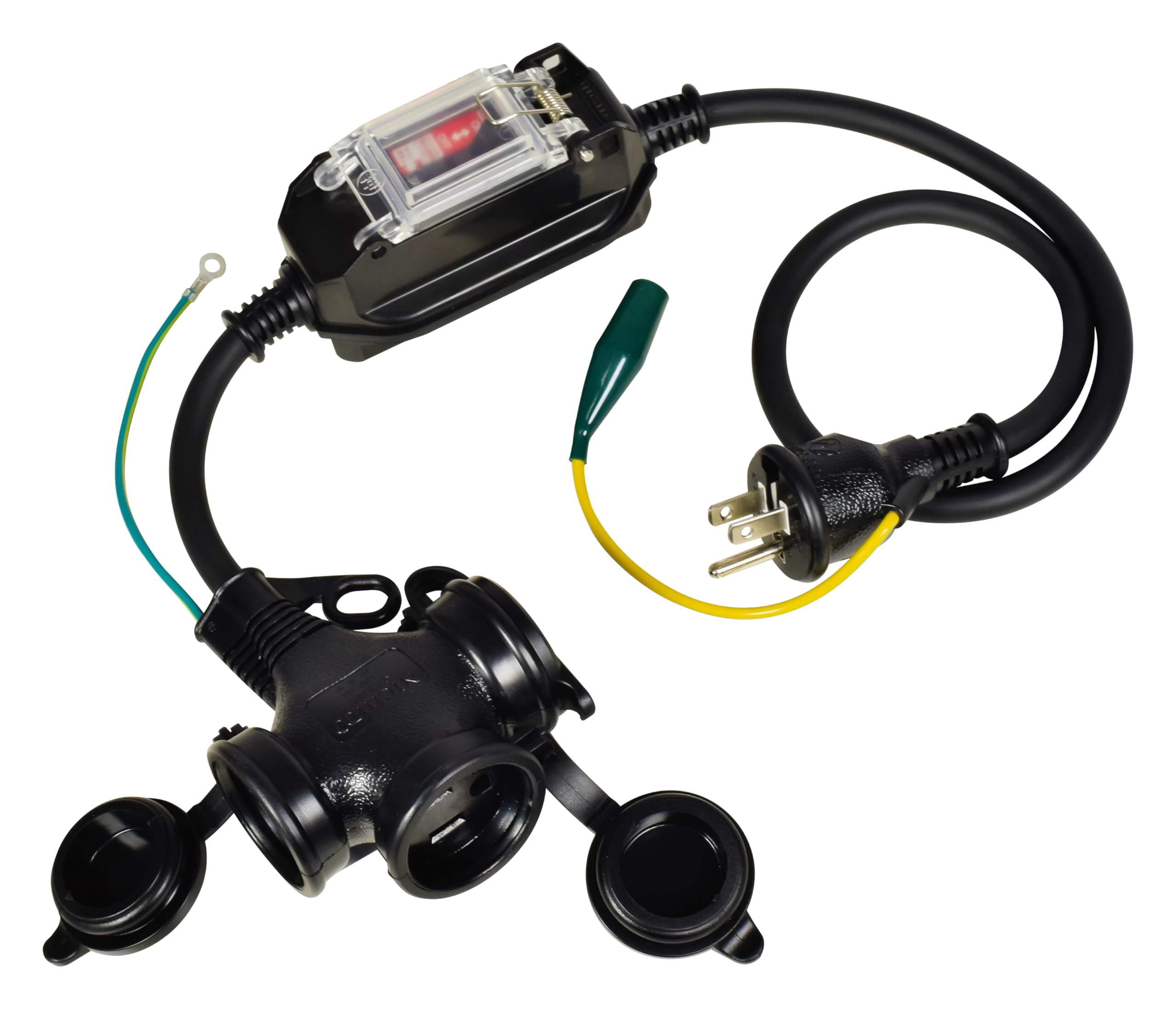 

THE Rainproof Pockin Extension Breaker Combined with Overload Leakage Protection [Found ONE] FBW-EK-T чорний