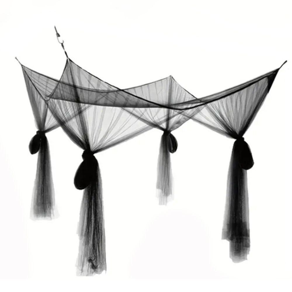 Household Four Door Sexy Mosquito Net 4-Corner Square Insect Prevention Bed Tent Breathable Polyester Mesh Bed Canopy Bedroom