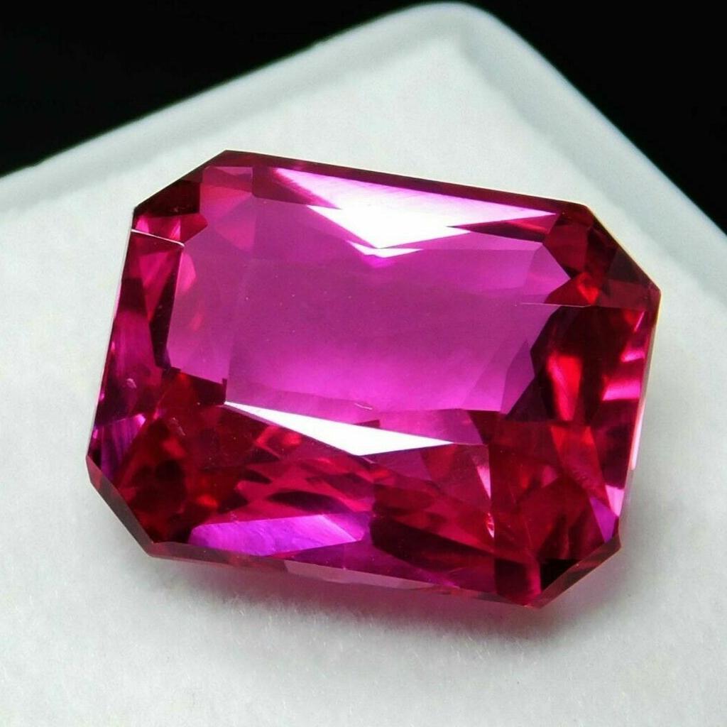 Loose PINK Sapphire NATURAL Gemstone 8.13 Ct Emerald Cut AAA+ CERTIFIED Az-344
