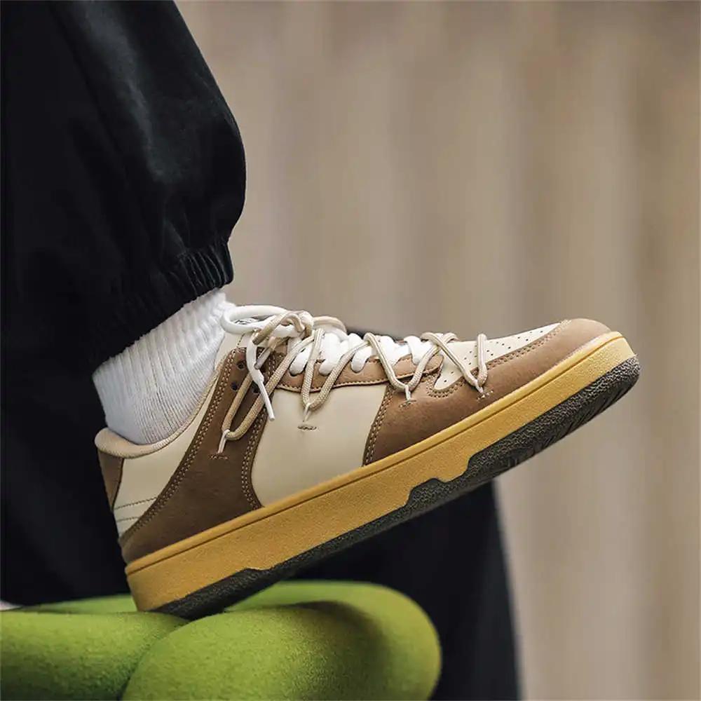 Fashion Number 42 Laced Men's Low Cut Boots High Top Shoes For Men Sneakers Sport Famous Brands Tennes Athletic Sapatenis