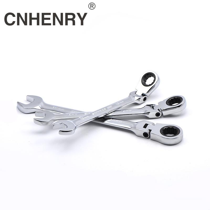 16 Mm Flexible Head Ratchet Wrench Key Ratchet Spanner Chromed Wrench Universal Key Hand Tools for Car Repair Tools