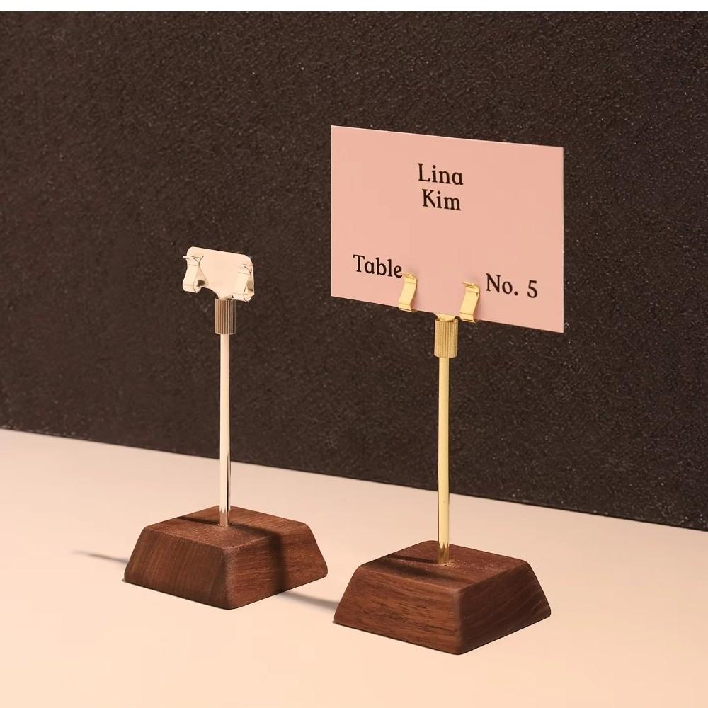 Adjustable Table Sign Holder Metal Table Number Holder Durable Price Tag Display Stand  Cafe