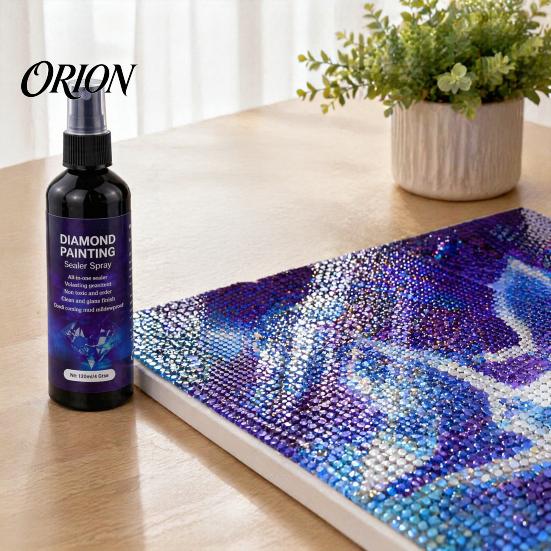 Transparent Diamond Glue Art Sealer Spray, Quick-Drying Permanent Protective Glue, Enhance Luster Painting Supplies for DIY Crafts Puzzles And