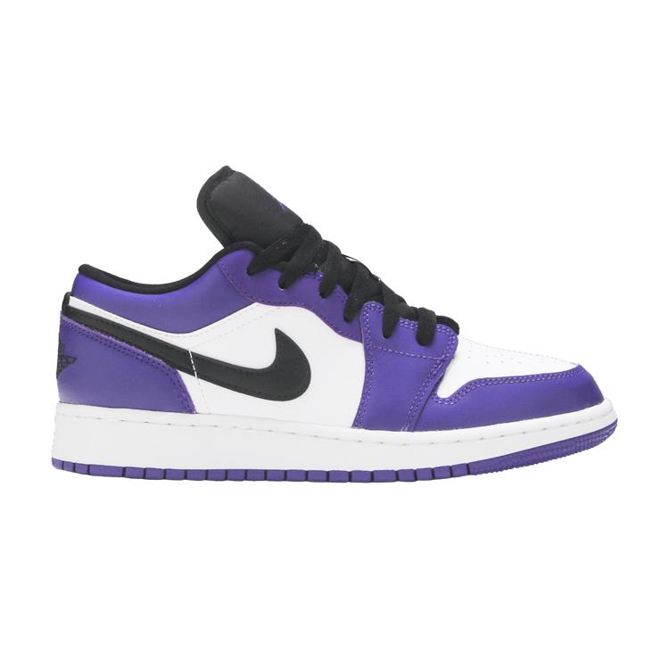 Jordan 1 Low Court Purple White (GS) 36.5