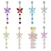 Butterfly Zircon Navel Ring Rhinestone Belly Button Ring Body Piercing Jewelry  Party Decoration