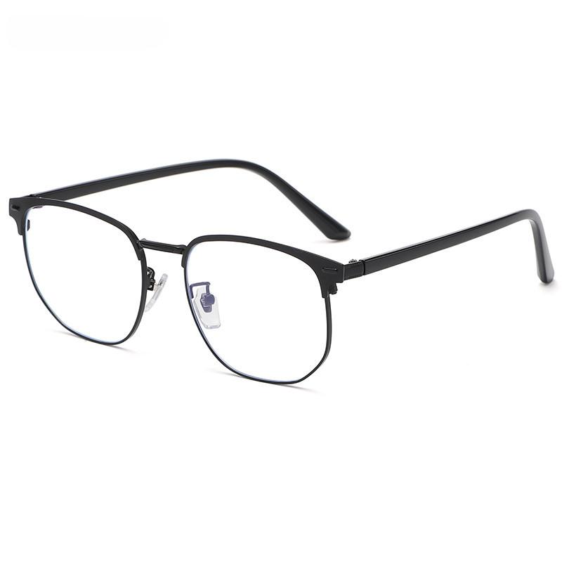 Vintage Anti Blue Light Blocking Glasses Men Square Ray Filter Women Gaming Eyeglasses Black Frames Computer Eyewear