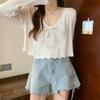 Knitted Camisole Vest Women's Summer Sleeveless Sexy Short Style Niche Interior Top Base Shirt