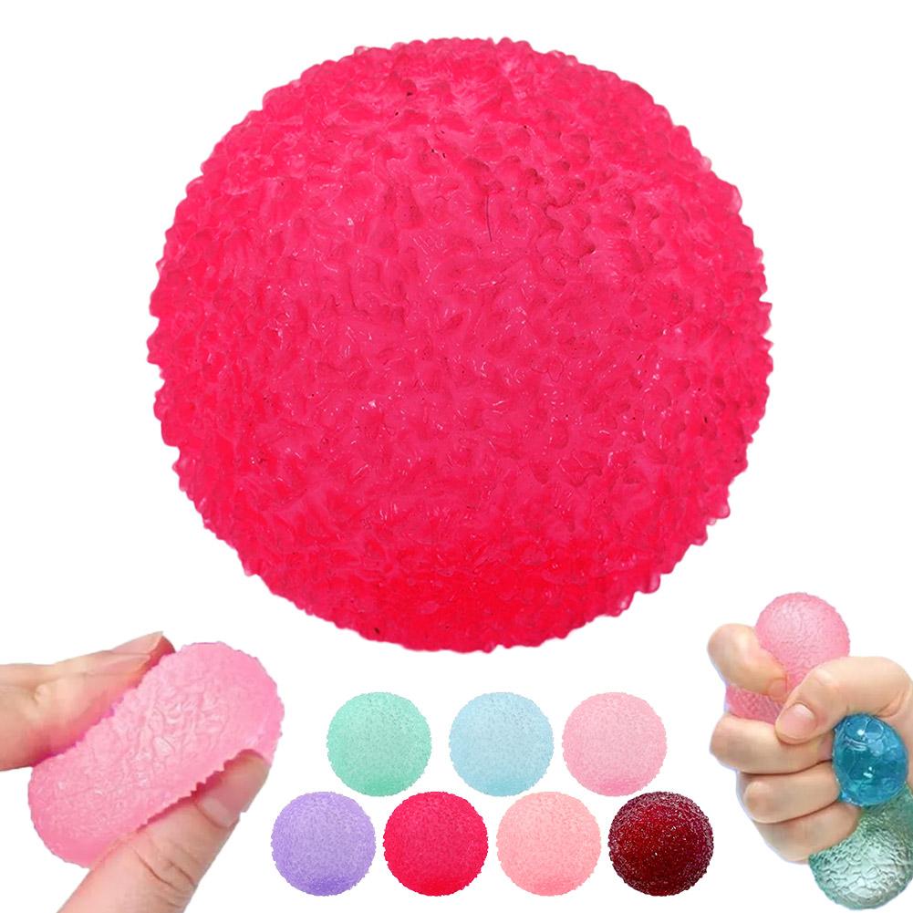 Squishy Ice Ball Maltose Fidgets Toy Super Soft Pink Mochi Slow-Rebound Squeeze Toy Anti-Stress Toy For Adults Hand Exercise
