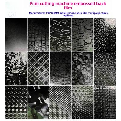 3-Layer 8-Inch Carbon Fiber Blade Laser Film Cutting Machine for Universal Phone Film with Crocodile Leather Pattern.